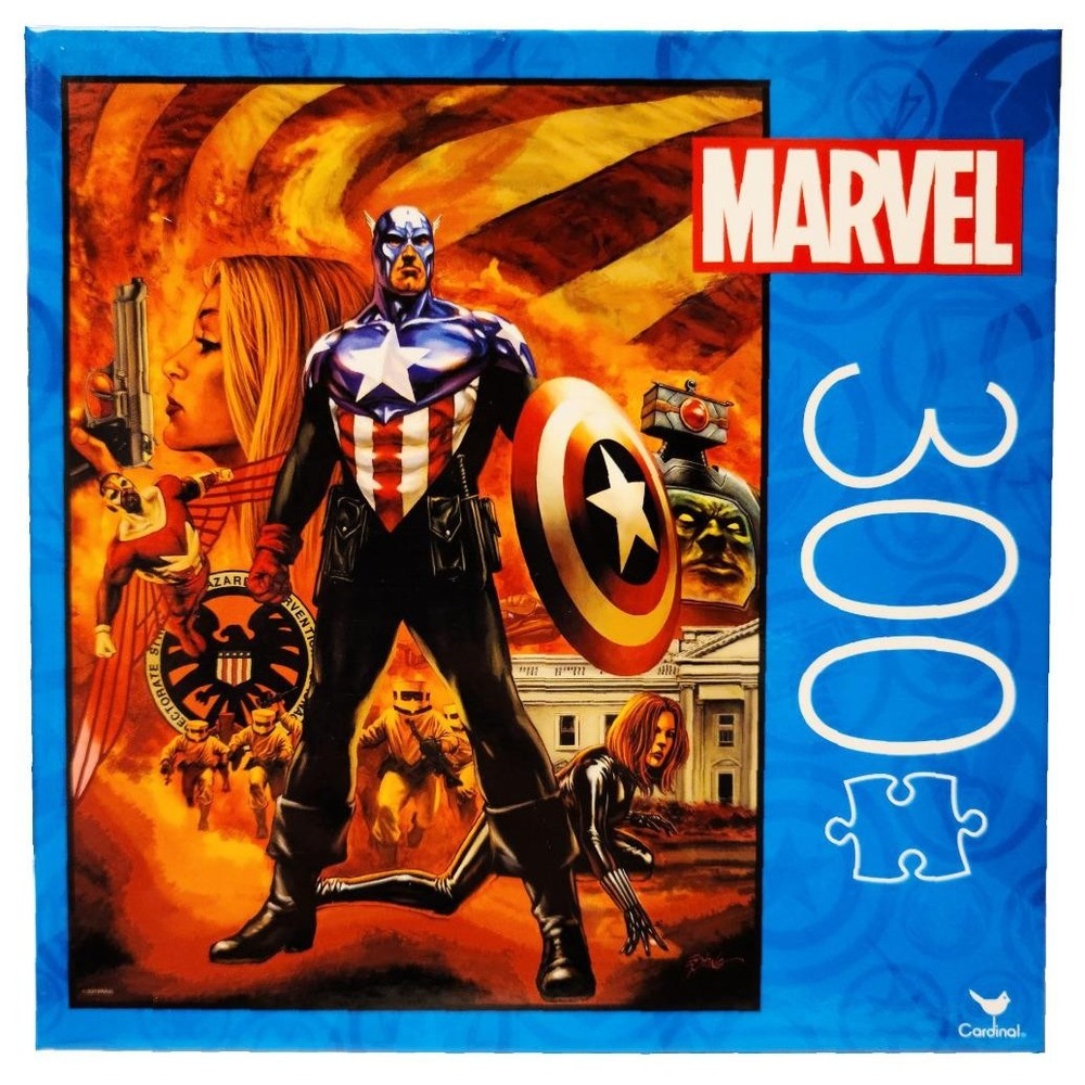 New Cardinal Marvel Captain America 300 Pc Jigsaw Puzzle 18" x 24"